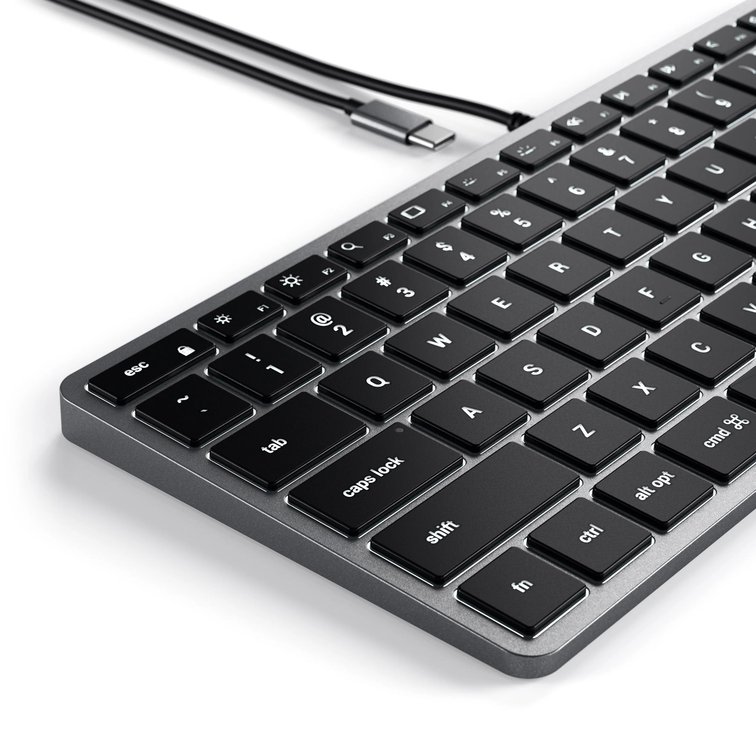 Slim W1 Wired Backlit Keyboard - Image 4
