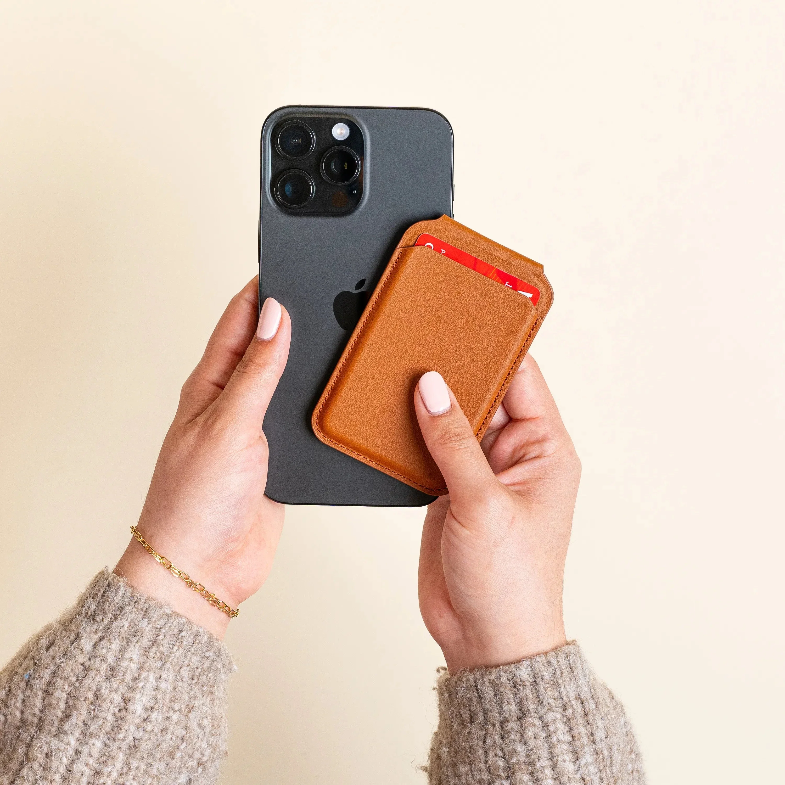 Vegan-Leather Magnetic Wallet Stand - Image 12