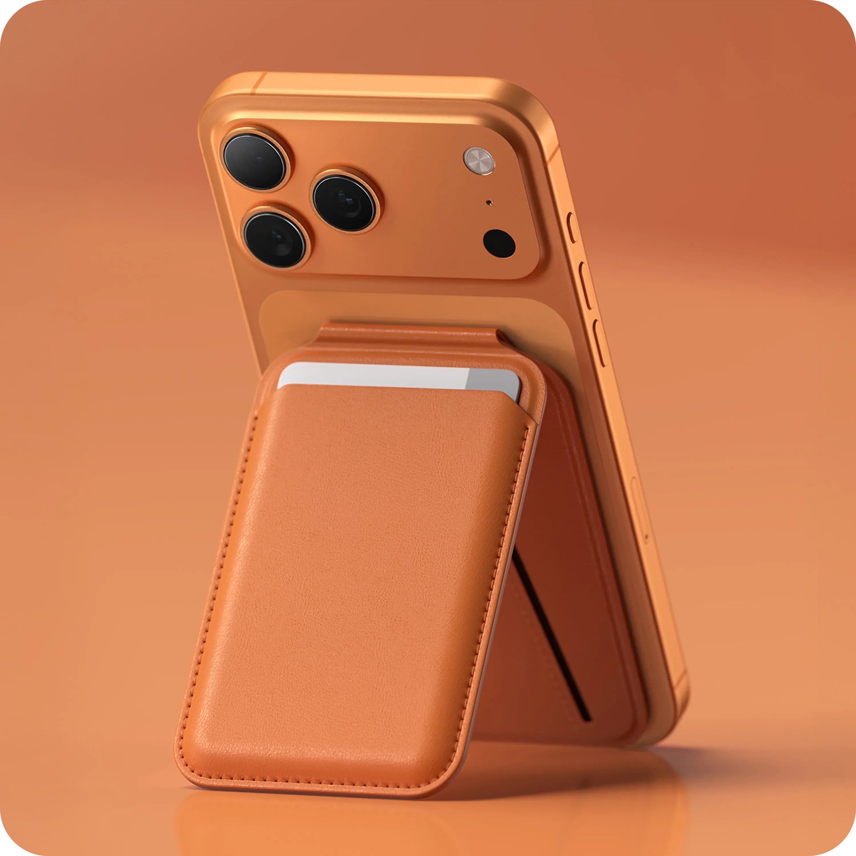 Vegan-Leather Magnetic Wallet Stand - Image 21