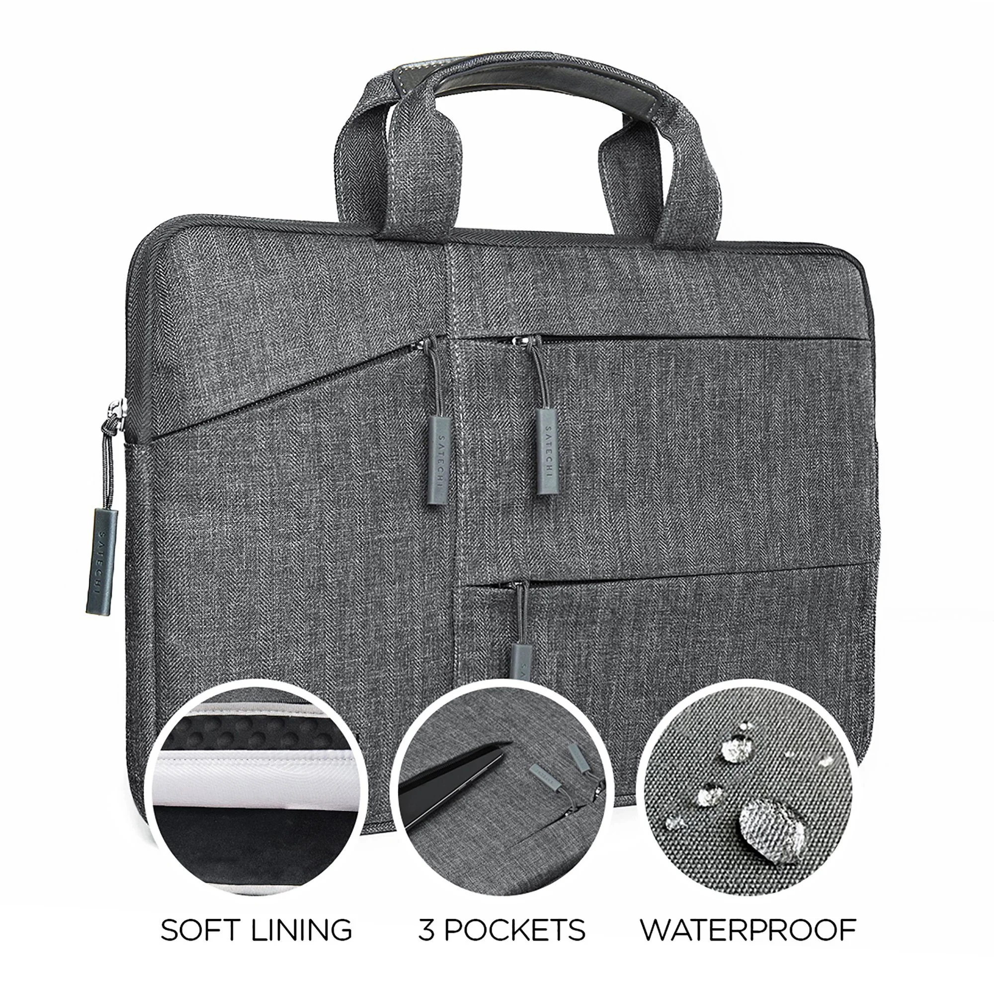 Water-Resistant Laptop Carrying Case with Pockets - Image 8